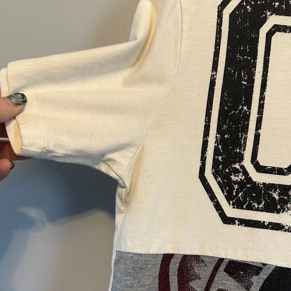 Wonder Nation Black and Gray Hooded Tee with '05' Graphic